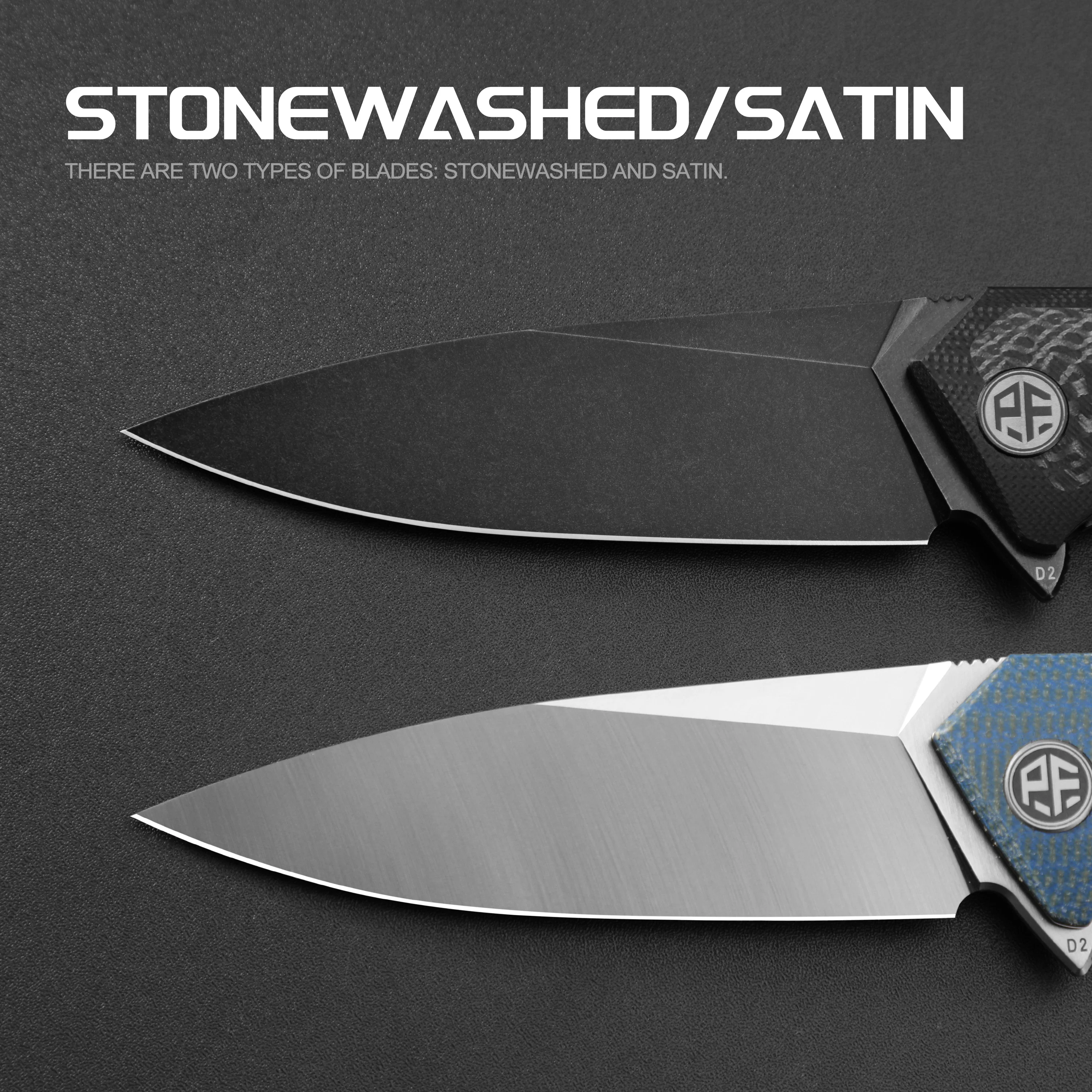 Petrified Fish PF838 Pub Folding Knife G10 Handle Ball Bearing Outdoor Fishing Satin Blade Knife Cutting edc Tool Gear for men - view 4