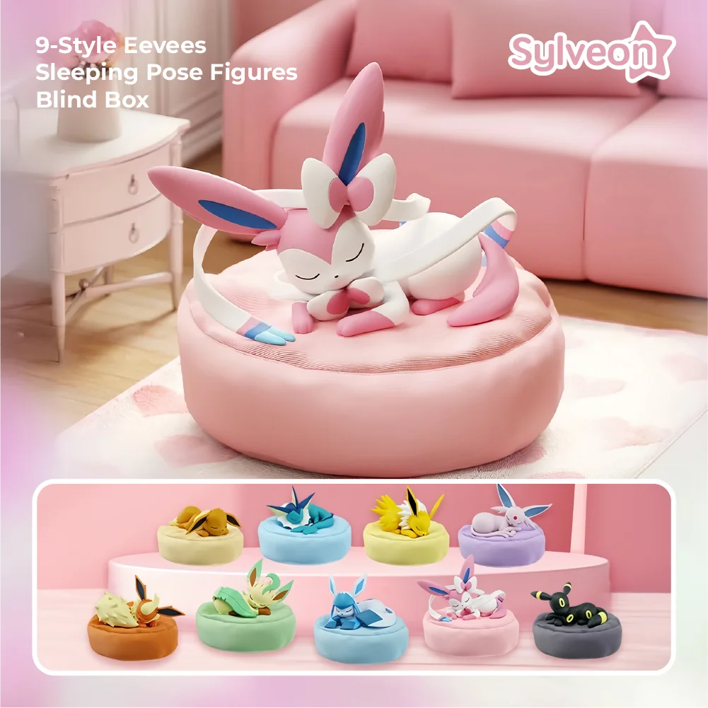 nouveau-veritable-pokemon-eevee-dormir-pose-serie-boites-aveugles-sylveon-particulier-umbreon-flareon-vaporeon-anime-figurines-cadeaux-jouets