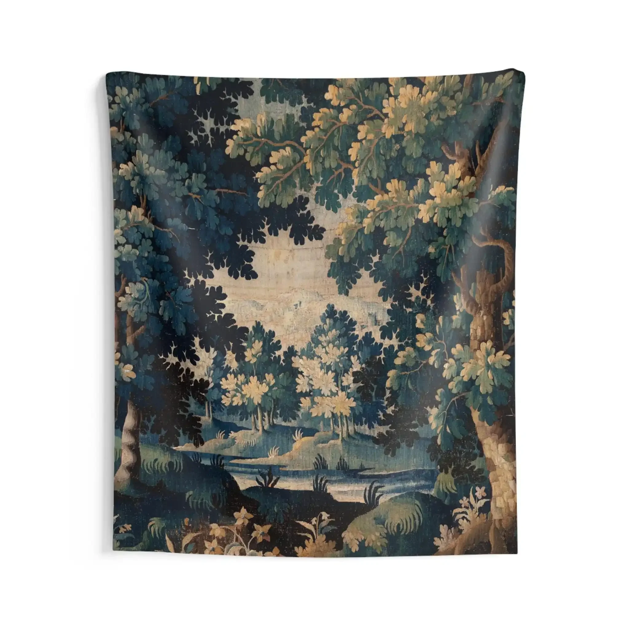 1pc Elegant Nature Wall Tapestry, Polyester, 2D Flat Design, Year-Round for Bedroom & Living Room Wall Styling