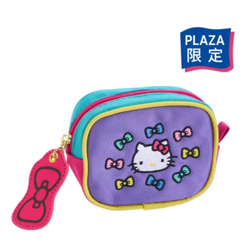 

Hello Kitty Anime Kawaii Sanrio Ins Fahsion Embroidery Coin Purse Girl Heart Cute Kt Cat Jewelry Mini Storage Bag Girls Gifts