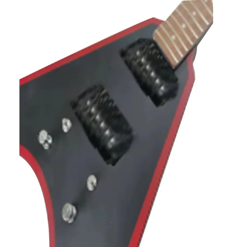 

STLF Matte Black High Custom Flying v Maple Neck Electric Guitar