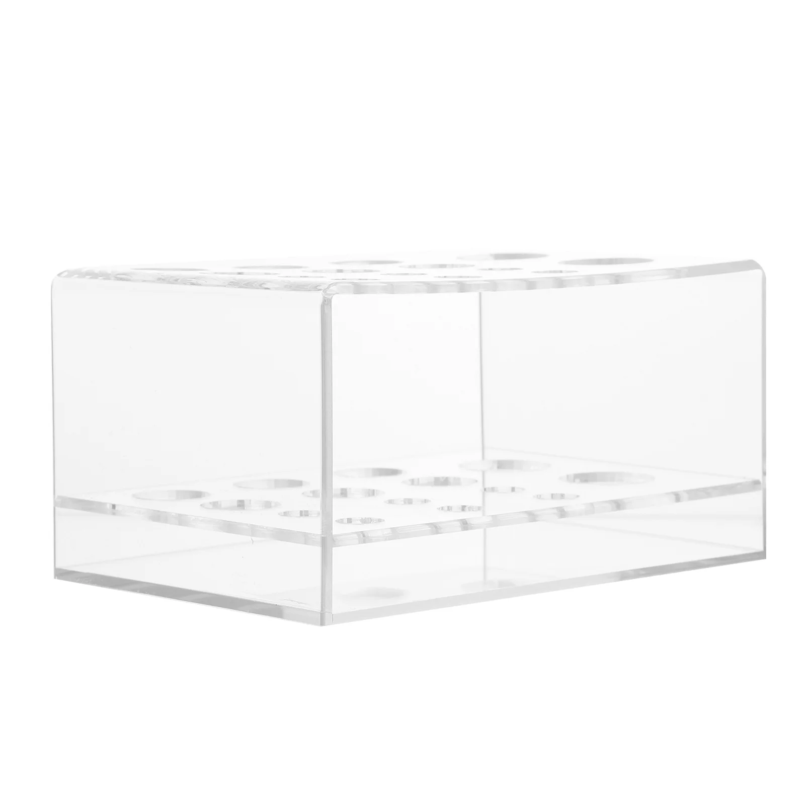 Support de rangement pour pinceaux de maquillage en acrylique, avec compartiments réglables, pour crayon à sourcils, Eyeliner, rouge à lèvres, support organisateur