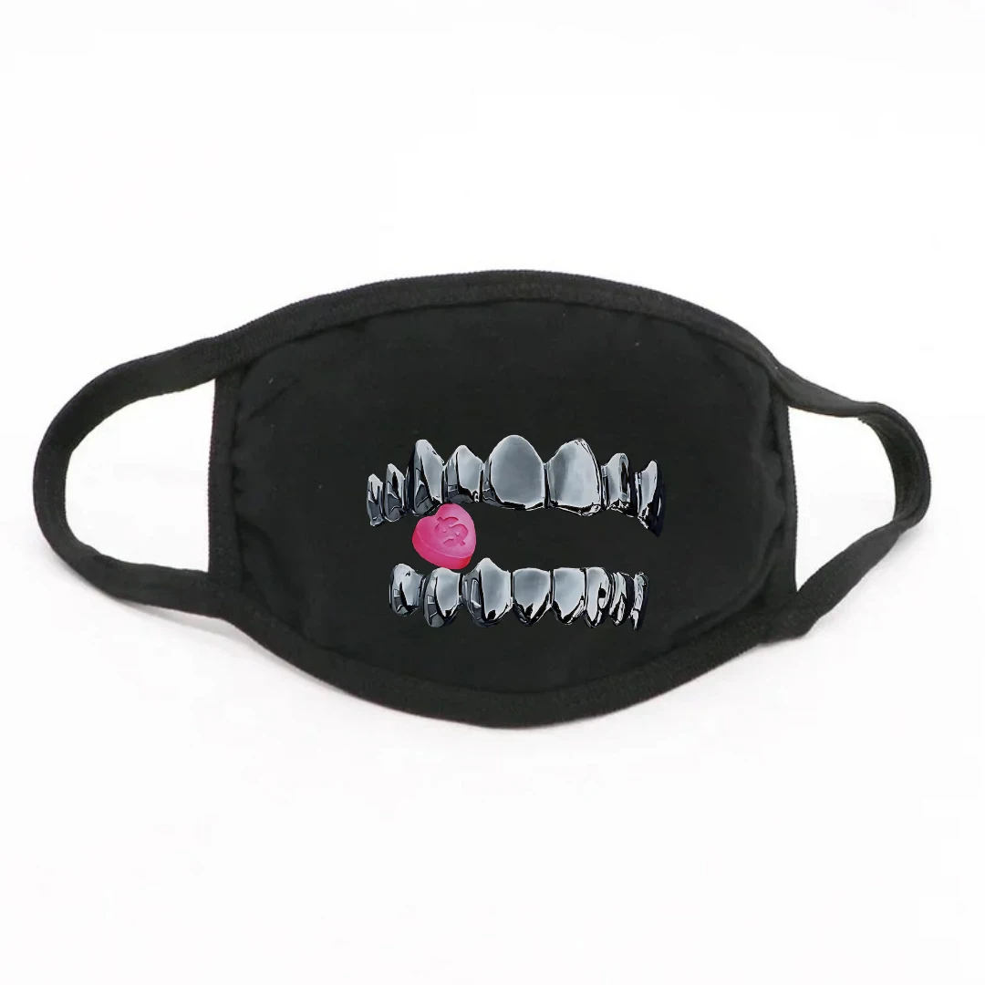 Stofmasker, esthetisch bedrukt katoenen masker, modieuze Amerikaanse elementen, herbruikbare stof, koudebestendig masker