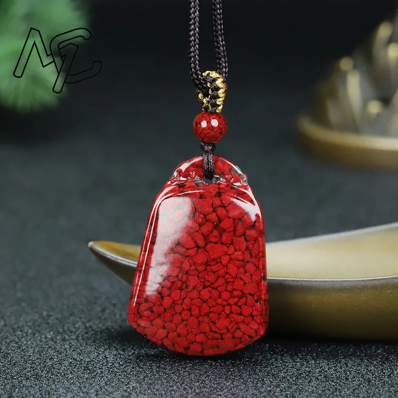 Luxury Red Crystal Cinnabar Calabash Pixiu Pendant Natural Genuine Gemstone Women's Jewelry Accessories Energy Gift Best Seller