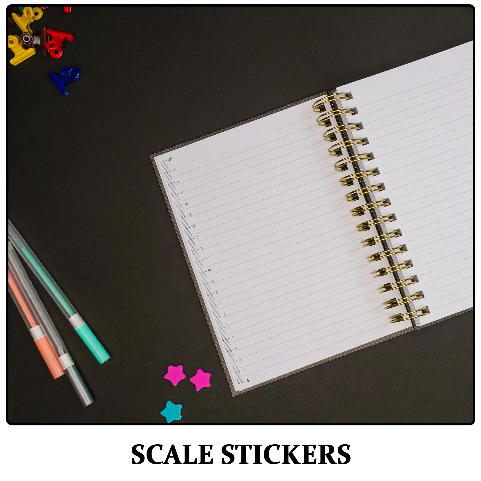 60Pcs Self Adhesive Ruler Tape Metric Scale High Contrast Peel Stick Measuring Tape Sticker for Desk Workbench Height