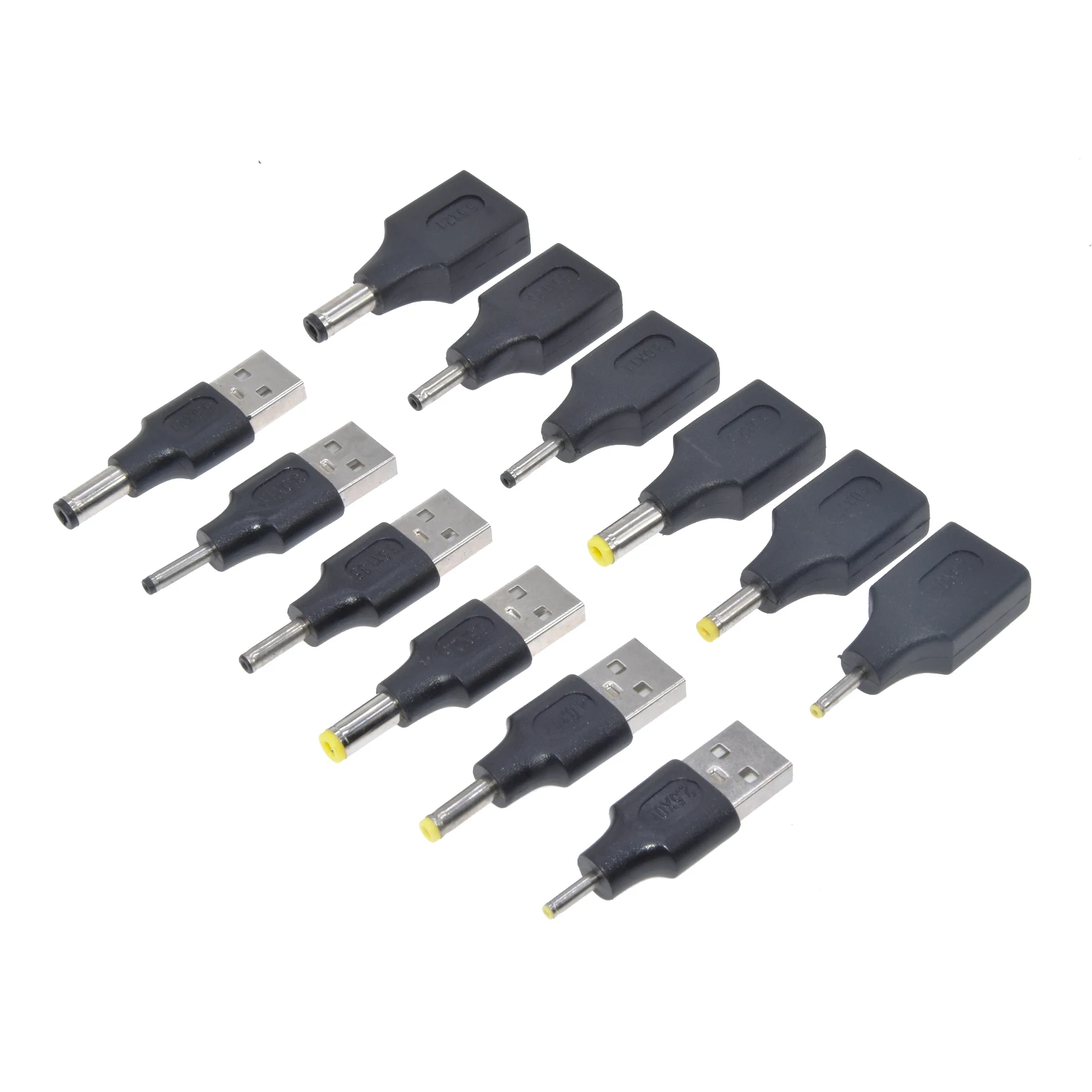 2 sztuki 5.5 męskiego na żeńskiego z Usb * 2.1mm zasilacz prądu stałego 12v wtyczka DC 3.5*1.35 4.0*1.7 2.5*0.7 żeński konwerter do przedłużenia ładowarki