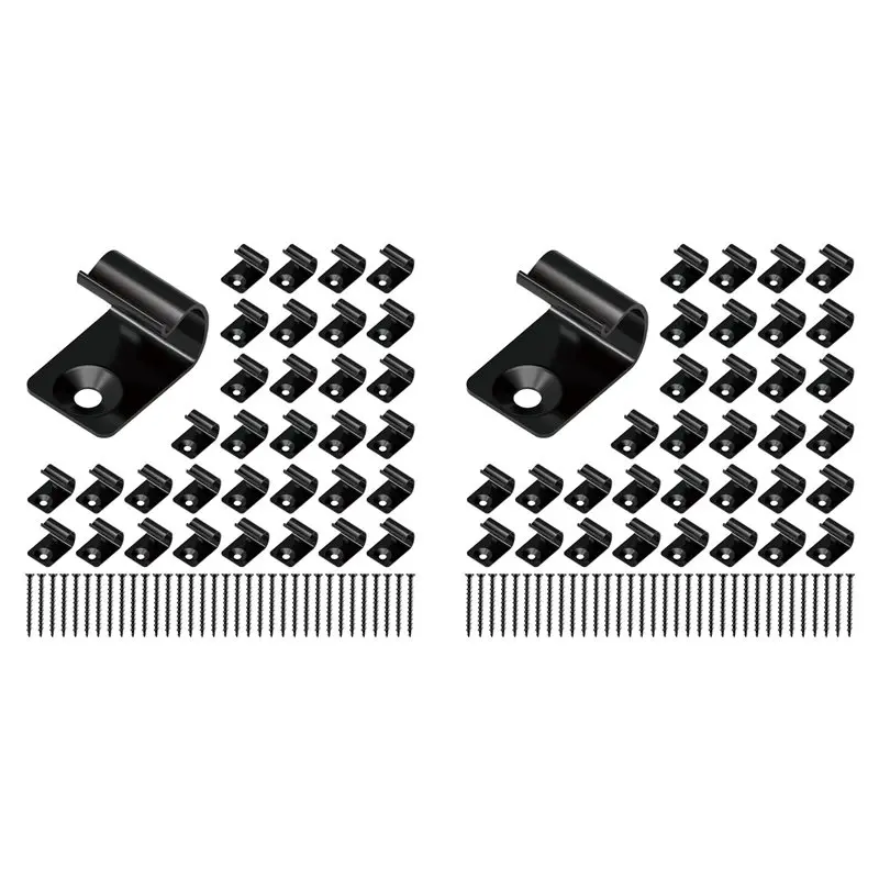 A04G-Stainless Steel Start Clips Deck Clips Universal Decking Clips With Decking Screws For Composite Deck Boards 160 Pack