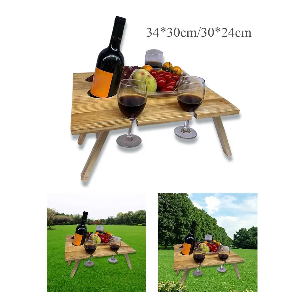 Folding Portable Picnic Table, Outdoor Fold Up Lightweight Camping Camp Table