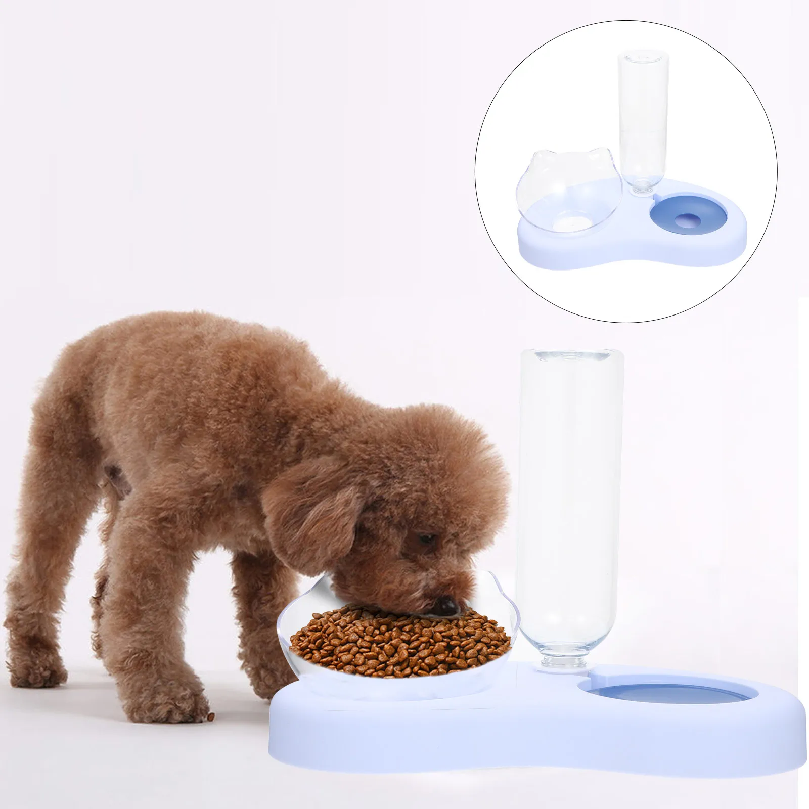 

Automatic Water Refill Bowl Blue Non Spill Design for Cats Dogs Pet Feeder with Timer Function Dog Bowls Cat Food Bowls Supplies