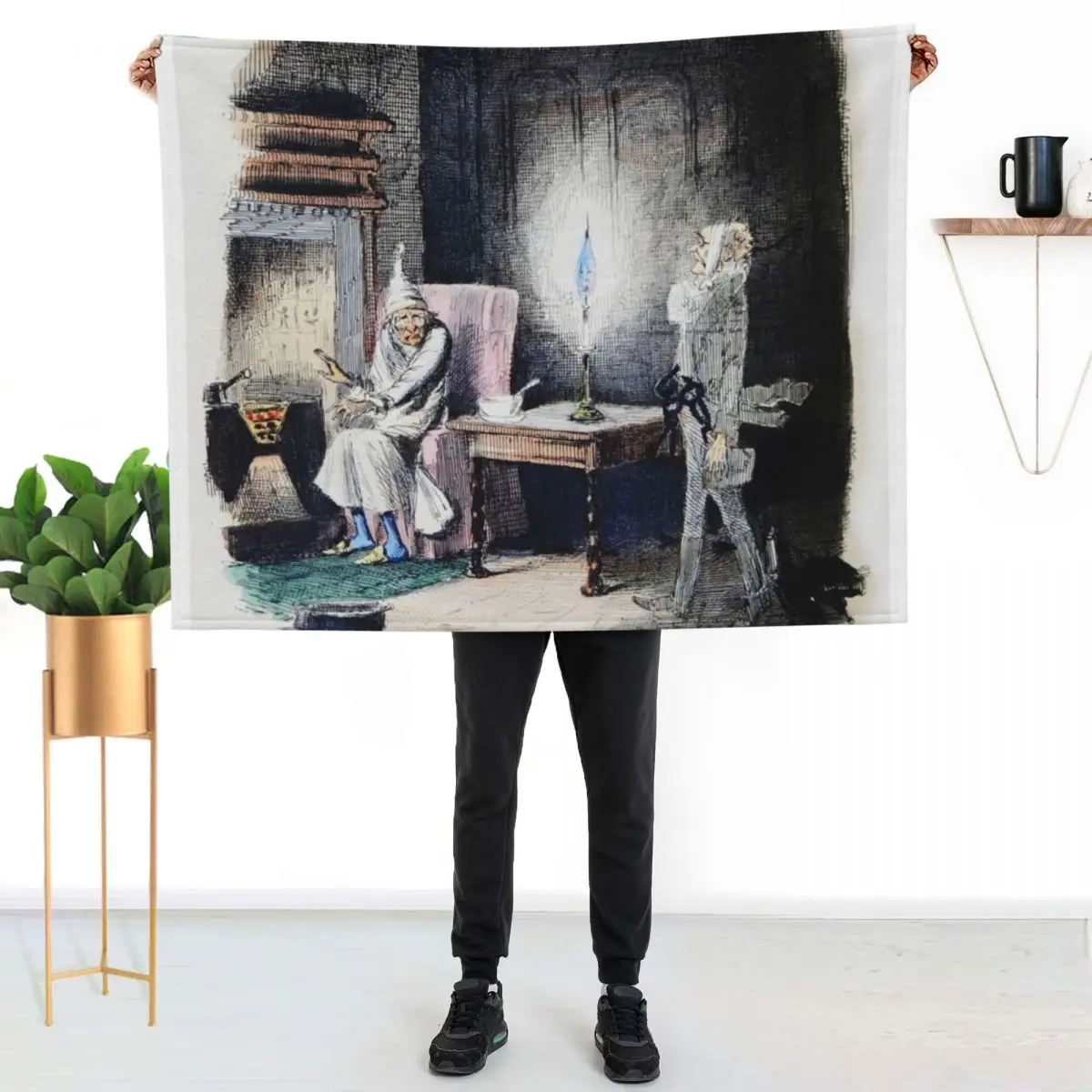 Scrooge and Marley Throw Blanket For Baby Plaid on the sofa Decorative Sofas Luxury Brand Sofas warm for winter Blankets