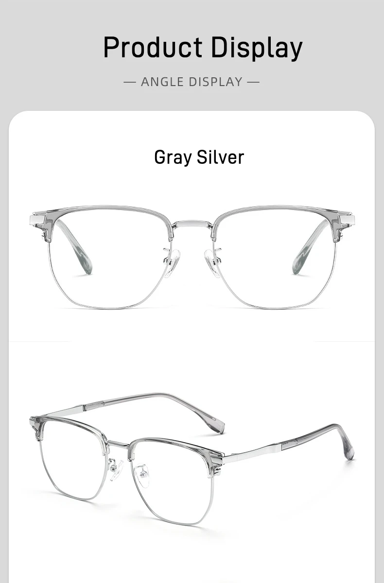 80523 Hochwertige Retro-Lesebrille mit großem Rahmen für Herren, Computer-Anti-Blaulicht-Brille, professionell anpassbare Presbyopie-Brille – Detail 7