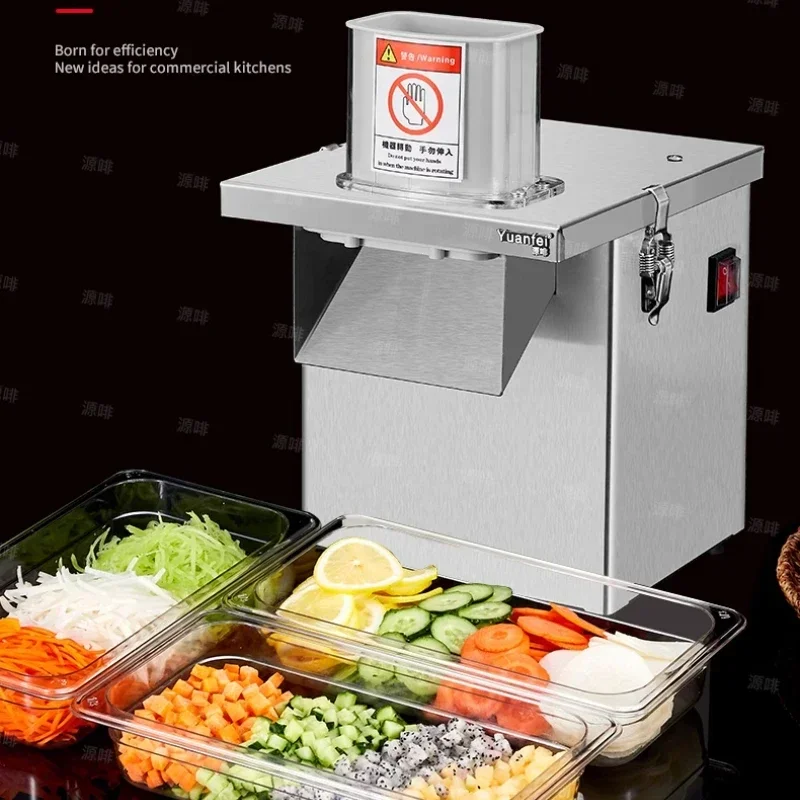 Commercial Stainless Steel Vegetable Dicer, Fully Automatic Multifunctional Slicer & Particle Cutter