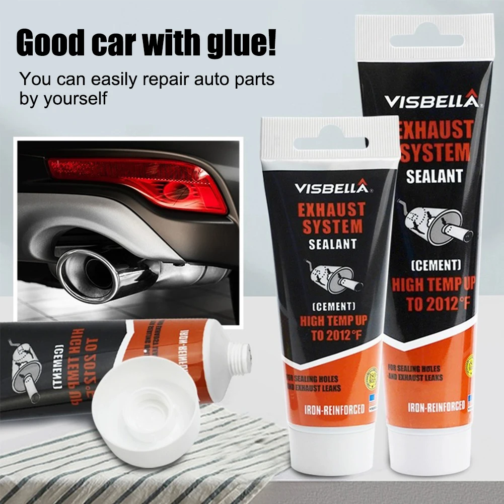 

Vehicle Exhaust System Sealant 1100°C High Temperature Resistance No-Slumping Crack Repair Sealant for Car Exhaust Pipe Muffler