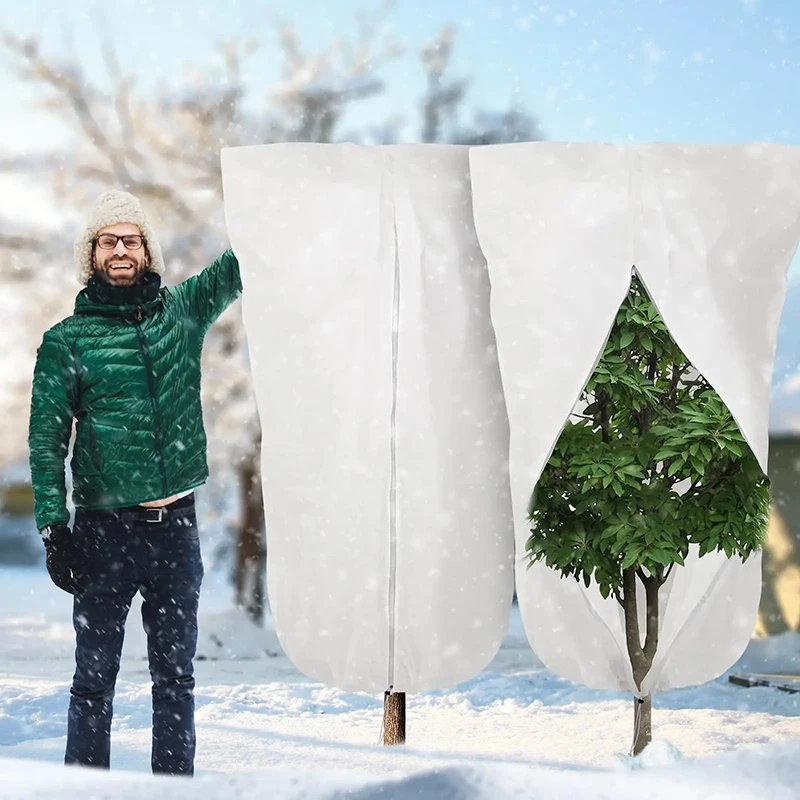 Extra-large Size Plant Cover Winter Warm Cover Tree Shrub Plant Protecting Bag Frost Protection For Yard Garden Plants Tree