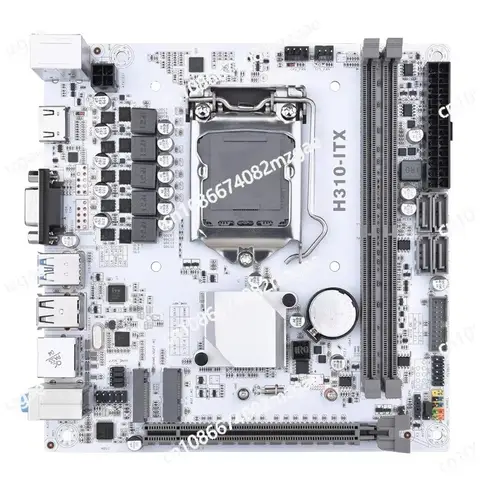 H310-ITX mini computer main board LGA1151 pins support 6789 generation CPU with M.2 Gigabit network interface card WIFI
