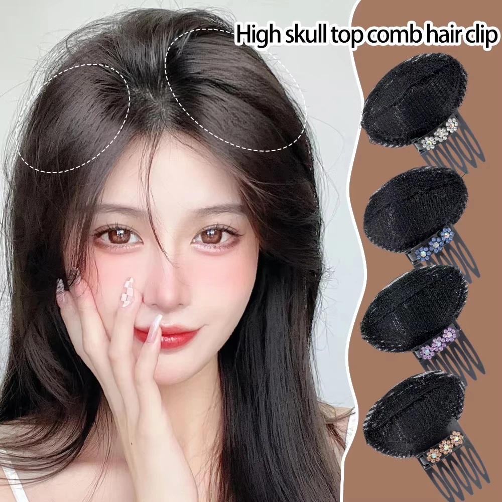 Princess Styling Tools Hair Pad For Women High Skull Top Fluffy Invisible False Hair Clip Thickening Volume Base Puff Cushion image 2