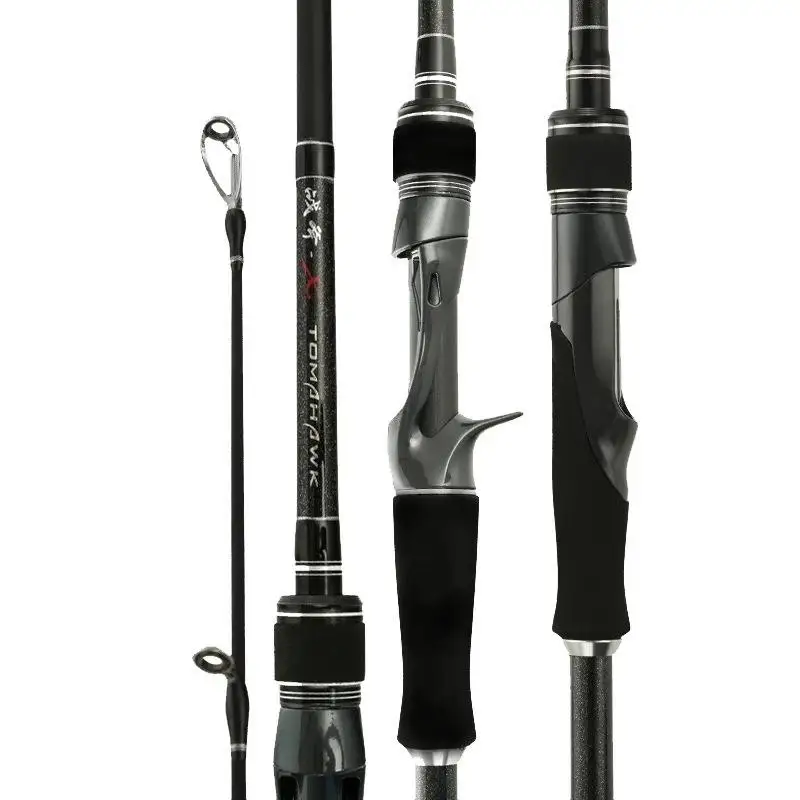 

2 Section 1.83m 2.13m 2.4m High Quality Carbon Fiber Spinning Casting Strong H/MH Sea Bass Fishing Rod