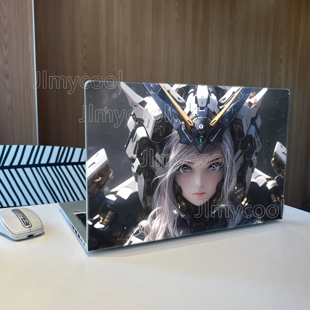 2 Pack Punk Female Warrior Pattern Laptop Art Decal Case Universal Laptop Skin Sticker for Laptop Refrigerator Decor Stickers