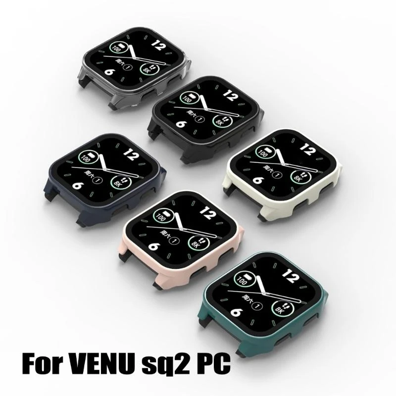  For Venu SQ2 Screen Protector Scratch-resist Screen One-piece Film Bumper-Shell