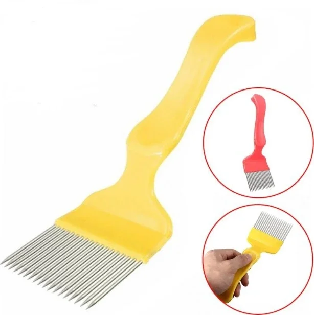 Beekeeping Tools 18 Pin Bee honey Forks Straight Needles Uncapping Forks handle Stainless Steel Honey Sparse Rake Shovel Comb