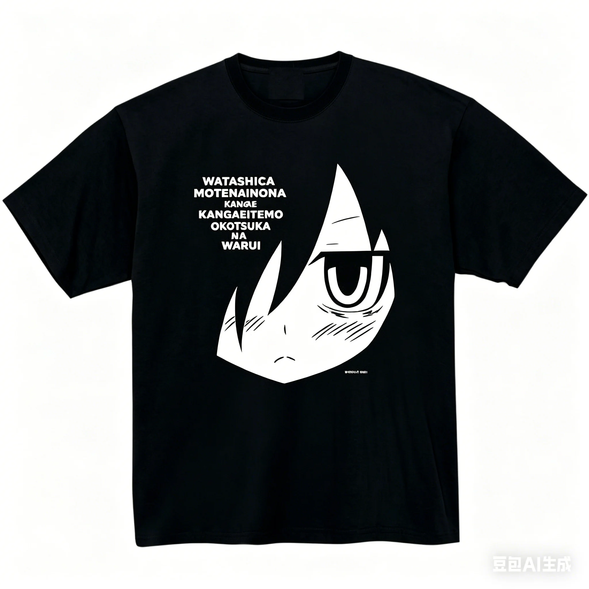 no matter how i look at it it's your guys fault i'm not popular Cotton T-shirt personality Clothes New Model Anime T shirt soft