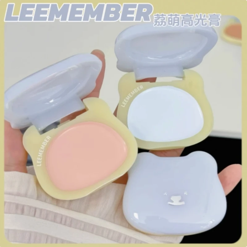 

LEEMEMBER Bear Water Light Shimmer Blush Cream Multiuse Natural Rose Pink Clear Cheek Brighten Contour Highlighter Makeup