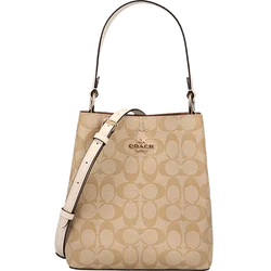 Coach Small Women's Pvc Leather Shoulder Crossbody Bucket Bag