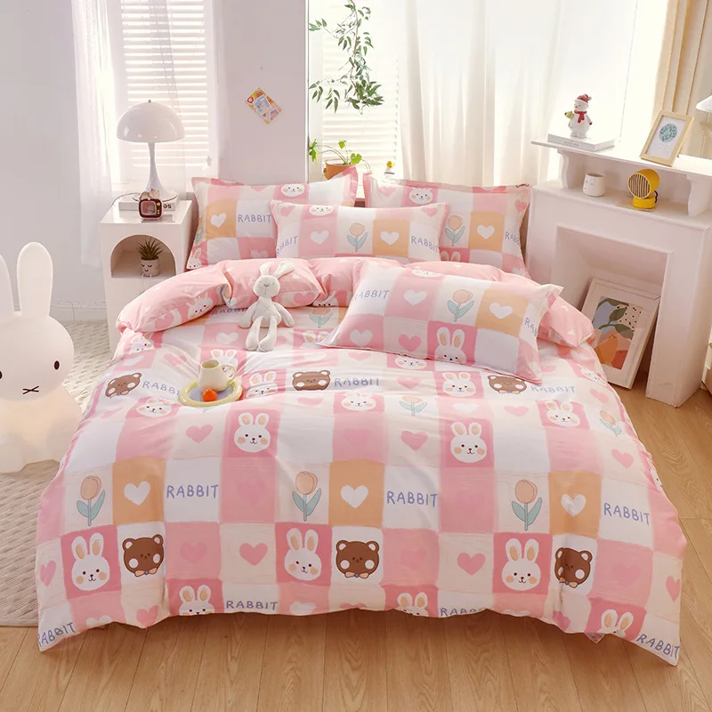 100% Xinjiang cotton quilt cover single piece cartoon pure cotton quilt cover