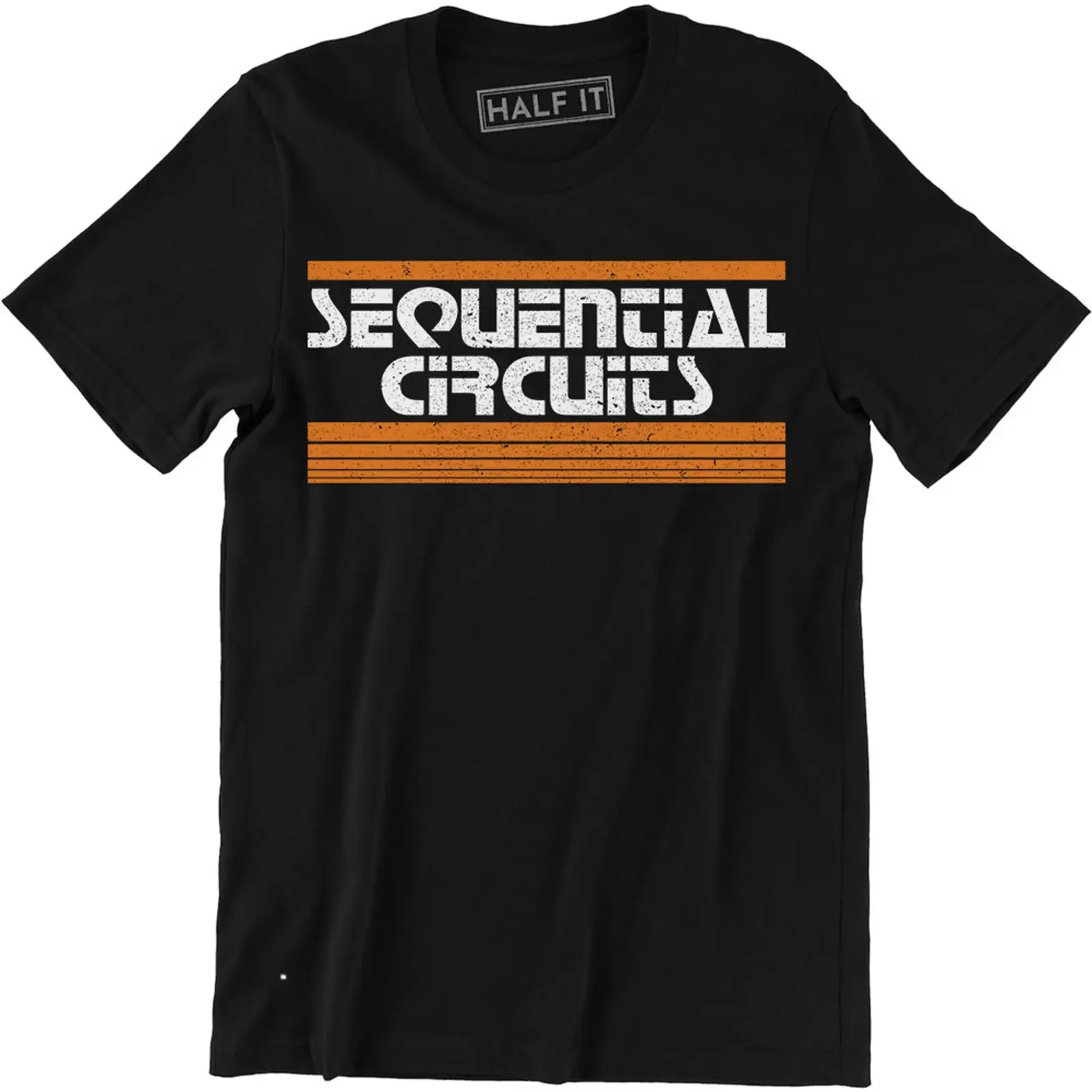 Sequential Circuits T Shirt Retro Synth Men's Music Band Producer  vintage Washed Versatile streetwear designer clothes fashion