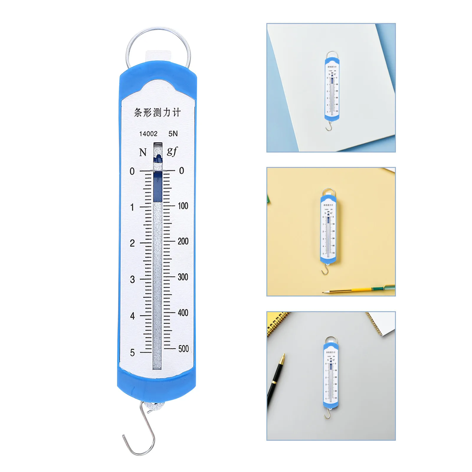4Pcs Physics Teaching Spring Scales Set Precise 1 2.5 5 Force Meter Dynamometer for Classroom Science Experiment Tools