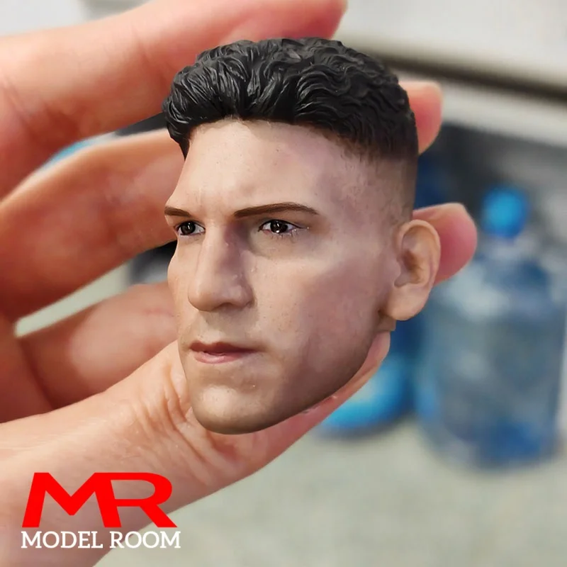 Jon Bernthal Normal verletztes Kopfskulptur-Schnitzmodell im Maßstab 1:6, passend für 12'' männliche Soldat-Actionfigur-Körperpuppen