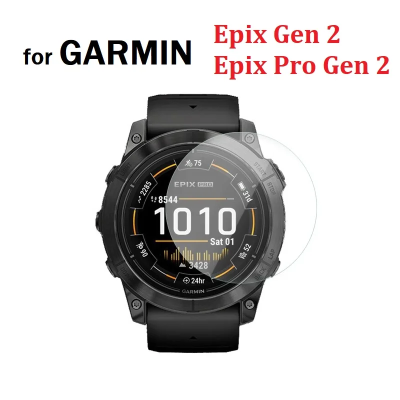 2PCS Smart Watch Screen Protector For Garmin Epix Gen 2 / Epix Pro Gen 2 47mm 51mm Tempered Glass Anti-Scratch Protective Film