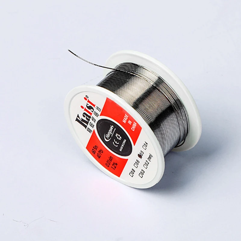 40g   0.3/0.4/0.5/0.6mm Lead Low Melting Point Solder Wire Sn60Pb40 Flux 1.2% High Purity Rosin Tin Wire Mobile Phone Repair