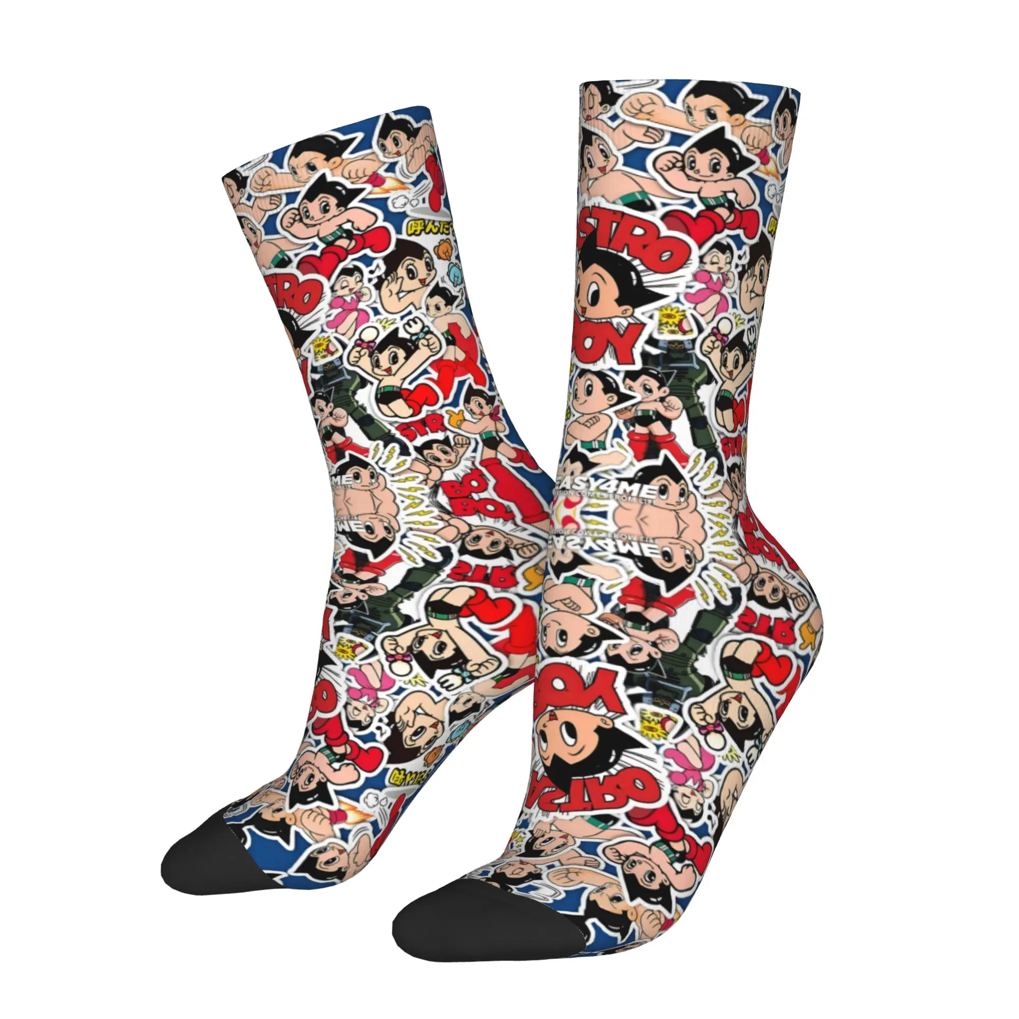 Kawaii Japan Manga A-Astro B-Boy Socks Men Women Warm 3D Print Anime Cartoon  Football Sports Socks