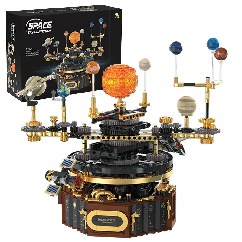

Электрический вращающийся конструктор Солнечная система STEM: Модель Вселенной, серия «Солнце, Земля, Космос», развивающие научные игрушки, сборные блоки