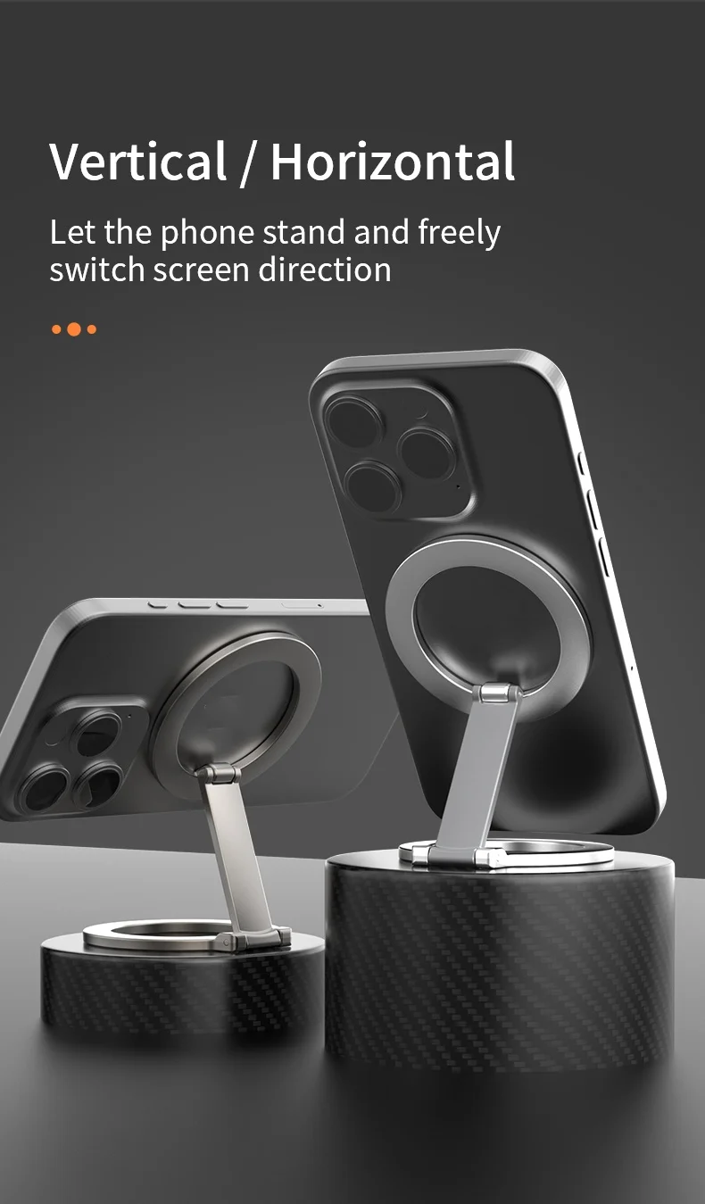 Faltbarer doppelseitiger magnetischer Telefon halter für magsafe Fitness-Laufband Universal klappbarer Auto halter magnetischer Smartphone-Ständer – Detail 12
