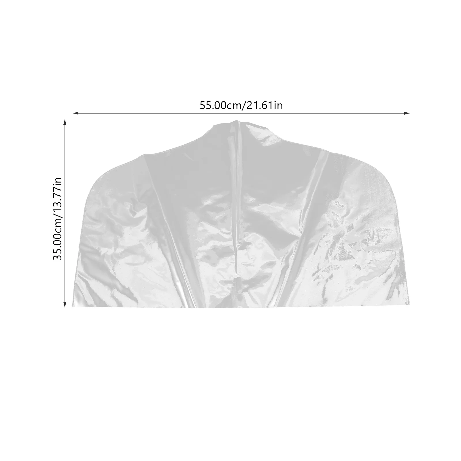 10 قطعة الملابس البلاستيكية واضحة الكتف يغطي 36.5X64 سنتيمتر خزانة غطاء غبار لتعليق تخزين الملابس المنزل السفر #4