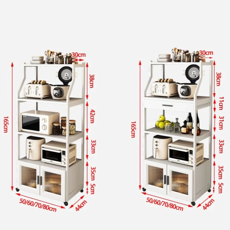 Cabinets Pantry Kitchen Gadgets Unit Display Cupboard Door Storage Shelves Cutlery Sponge Porta Tempero Home Accessories