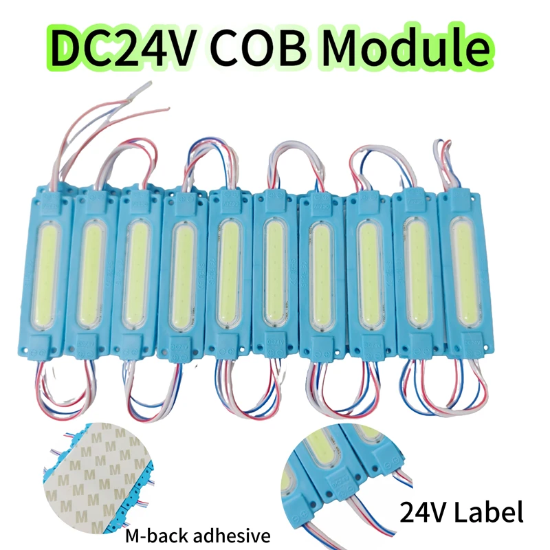 20pcs 24V 2.4W Outdoor Module Light COB LED Lights  Waterproof Storefront Window Light for Business Store Advertising Signs