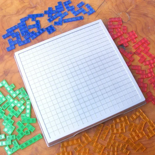 Tetris Blokus-Jeu de société de stratégie en anglais pour parent et enfant, puzzle coule, jouet amusant, cadeau pour enfants, 4 joueurs, original, nouveau