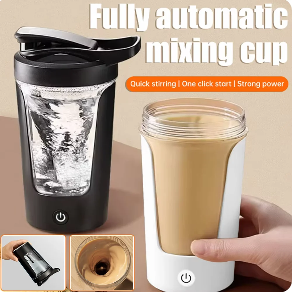 Elektrische Rührbecher Tragbare Protein Pulver Shaker Flasche Automatische Rühren Becher Kaffee Milch Tasse Für Reise Home Office Sport