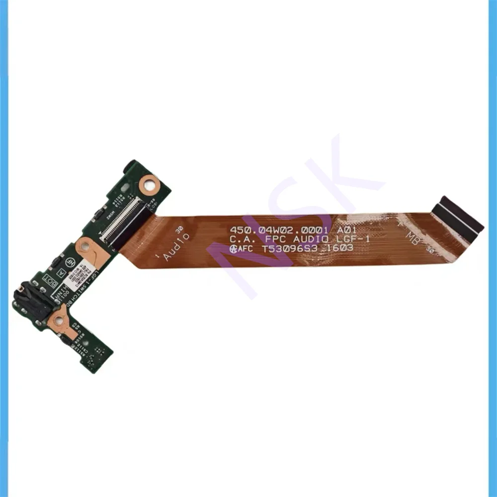 Original  For Lenovo Thinkpad X1 Tablet Gen2 2016 Audio Board Earphone Interface with ribbon cable  100% TEST OK