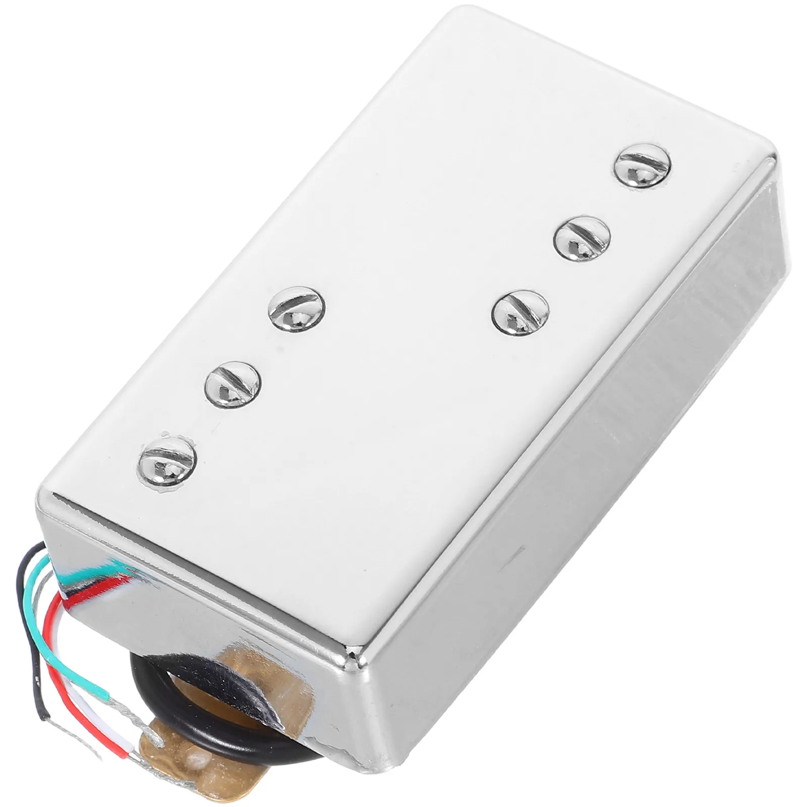 

Звукосниматель для электрогитары, металлический, безрамочный дизайн, для использования на сцене и в студии, профессиональное звучание, мелкие детали, совместим с различными устройствами.