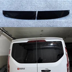 2017-2023 For Ford Transit Custom Mk8 Double Door Rear Trunk Spoiler Lid Wing Cover High Quality ABS Gloss Black Carbon Look