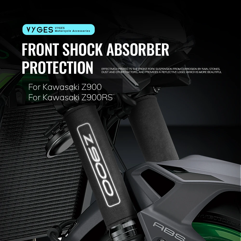 

Motorcycle Front Fork Protection Cover Shock Absorber Dust Protector Stretch Fabrics Sleeve For Kawasaki Z900 Z900RS Z 900 RS