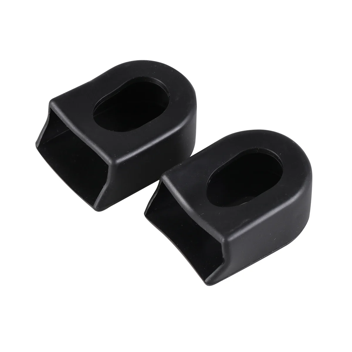 8 قطع من واقيات ذراع الساعد المتينة للدراجات الجبلية على الطرق، أغطية مطاطية مقاومة للصدمات ومقاومة للاهتراء باللون الأسود