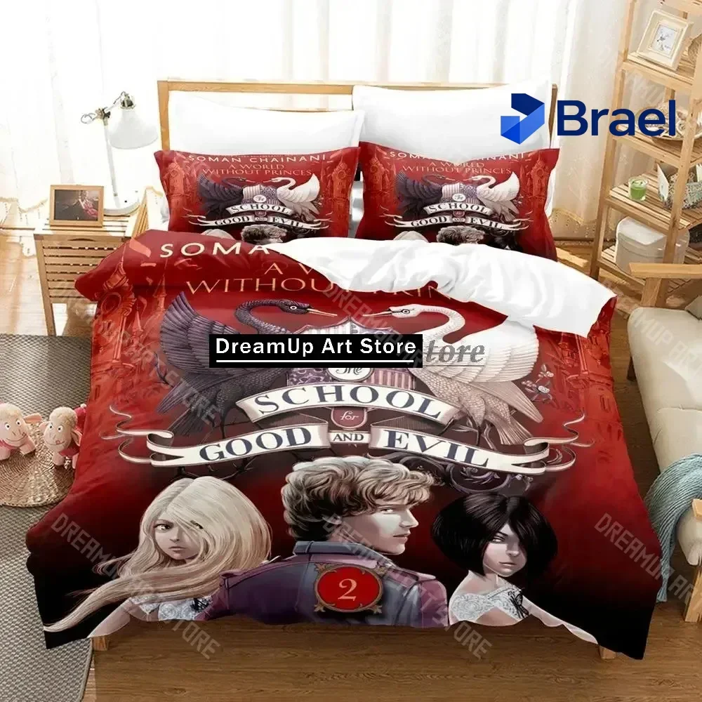 Exquisite 3D Print The School For Good And Evil Bedding Set Single Twin Full Queen King Size Bed Set Aldult Kid Bedroom Duvetcov
