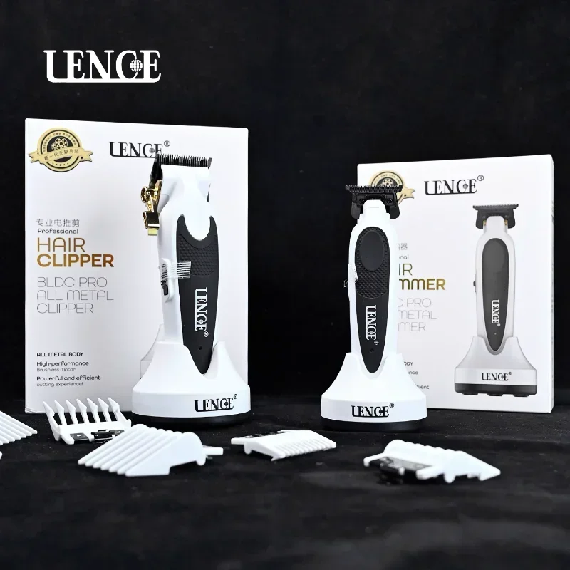 New LENCE PRO Clipper +Trimmer set,Digital Brushless 7200rpm,Professional Hair Trimmer Hair Clippers for Men