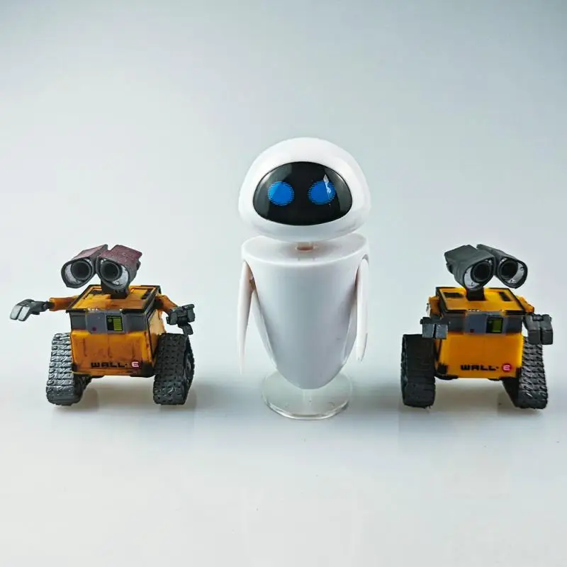 6cm/10cm Robot Wall-E i EVE PVC kolekcja figurek zabawki modele lalki postacie z anime dla dzieci prezent na boże narodzenie