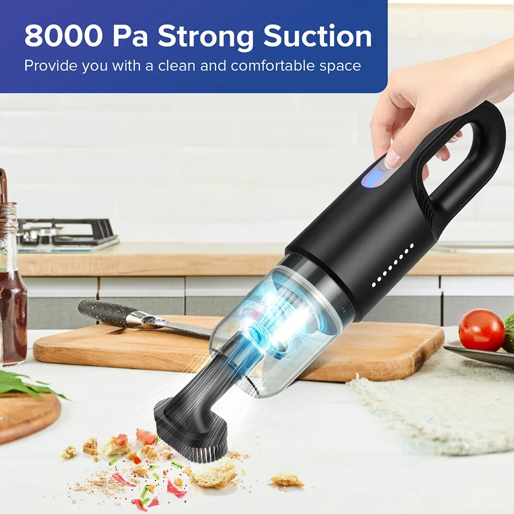 A-031 Car Vacuum Cleaner Portable Wireless Vacuum Cleaner  8000PA Strong Suction Handheld Vacuum Cleaner  Car